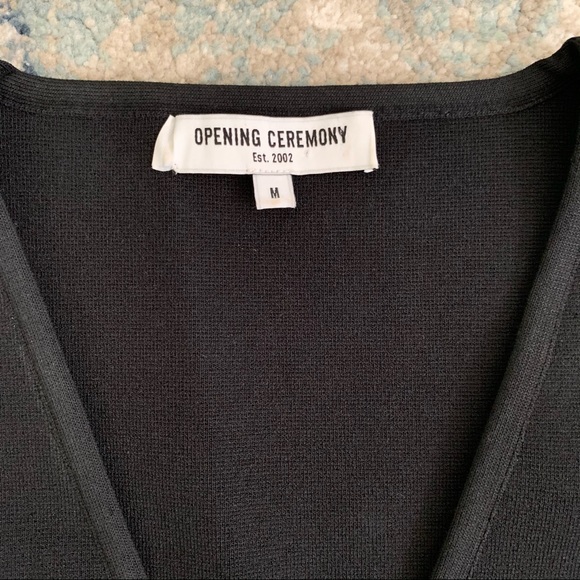 Opening Ceremony Moto Inset Flare Sleeveless V-Neck Cocktail Dress Womens medium - Picture 2 of 11